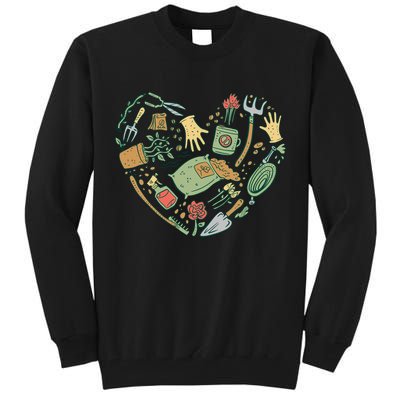 Garden Tools Heart Tall Sweatshirt
