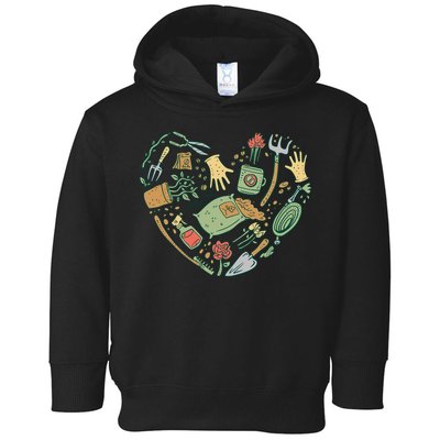 Garden Tools Heart Toddler Hoodie