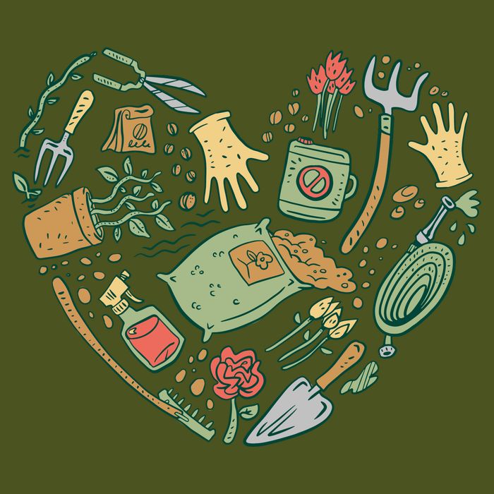 Garden Tools Heart Sustainable Bucket Hat