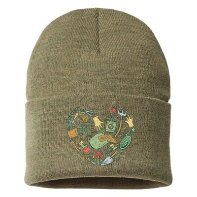 Garden Tools Heart Sustainable Knit Beanie