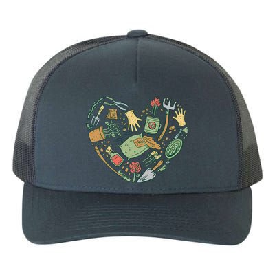 Garden Tools Heart Yupoong Adult 5-Panel Trucker Hat