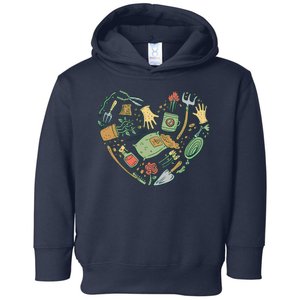 Garden Tools Heart Toddler Hoodie