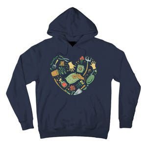 Garden Tools Heart Tall Hoodie