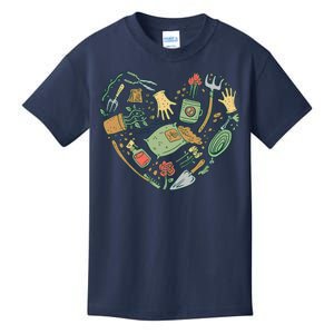 Garden Tools Heart Kids T-Shirt