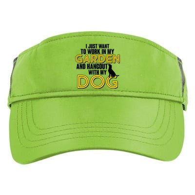 Gardening And Hangout With My Dogs Adult Drive Performance Visor