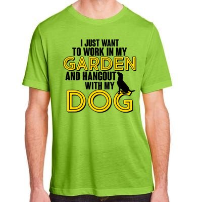 Gardening And Hangout With My Dogs Adult ChromaSoft Performance T-Shirt