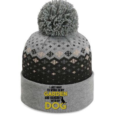 Gardening And Hangout With My Dogs The Baniff Cuffed Pom Beanie