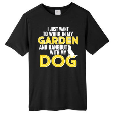 Gardening And Hangout With My Dogs Tall Fusion ChromaSoft Performance T-Shirt