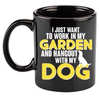 Gardening And Hangout With My Dogs 11oz C Handle Ceramic Mug