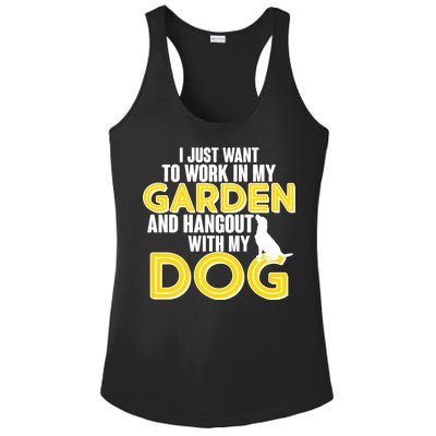 Gardening And Hangout With My Dogs Ladies PosiCharge Competitor Racerback Tank