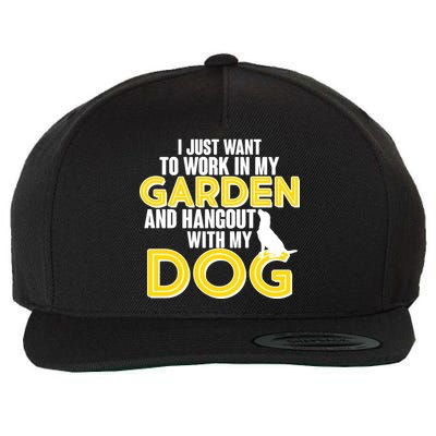 Gardening And Hangout With My Dogs Wool Snapback Cap