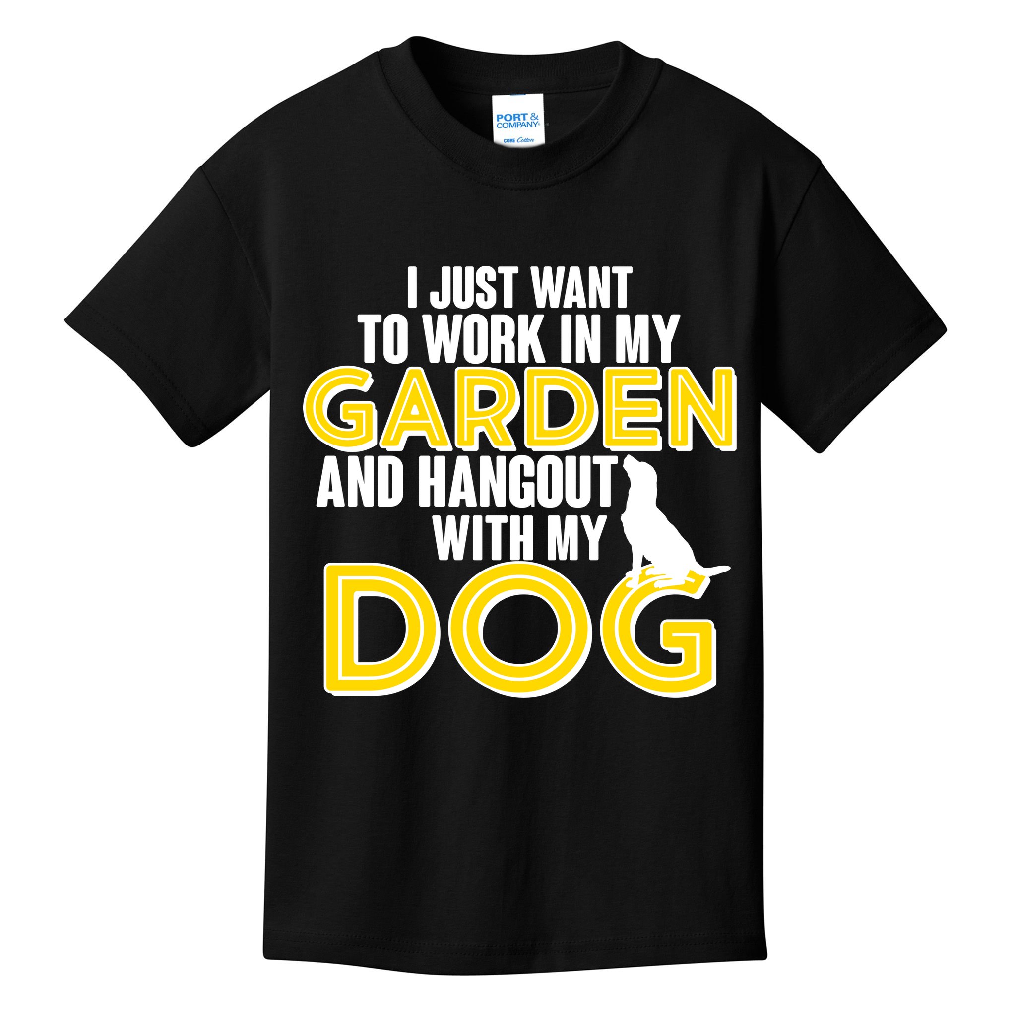 Gardening And Hangout With My Dogs Kids T-Shirt