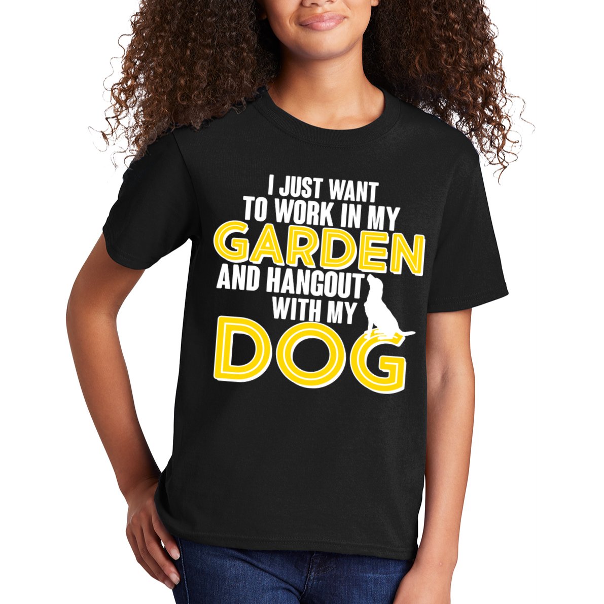 Gardening And Hangout With My Dogs Kids T-Shirt