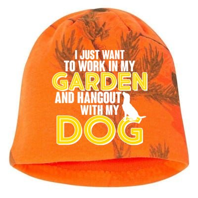 Gardening And Hangout With My Dogs Kati - Camo Knit Beanie