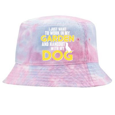 Gardening And Hangout With My Dogs Tie-Dyed Bucket Hat