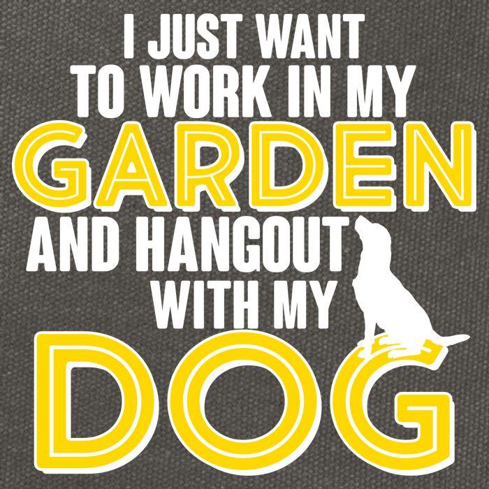 Gardening And Hangout With My Dogs Cotton Canvas Backpack