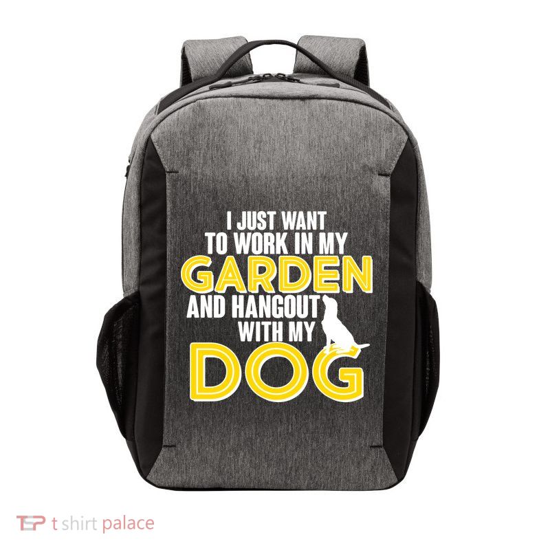 Gardening And Hangout With My Dogs Vector Backpack