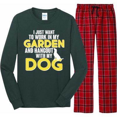 Gardening And Hangout With My Dogs Long Sleeve Pajama Set