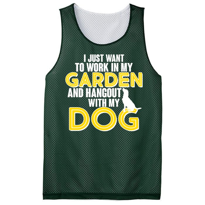 Gardening And Hangout With My Dogs Mesh Reversible Basketball Jersey Tank