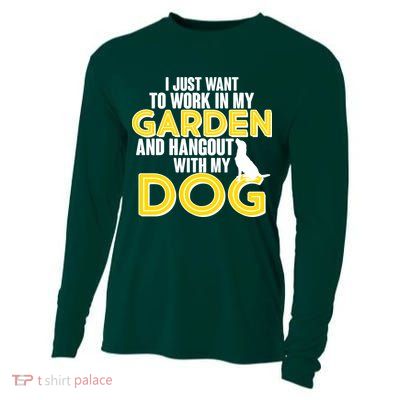 Gardening And Hangout With My Dogs Cooling Performance Long Sleeve Crew