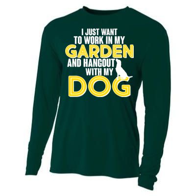 Gardening And Hangout With My Dogs Cooling Performance Long Sleeve Crew