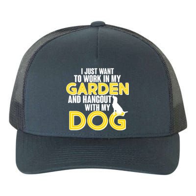 Gardening And Hangout With My Dogs Yupoong Adult 5-Panel Trucker Hat