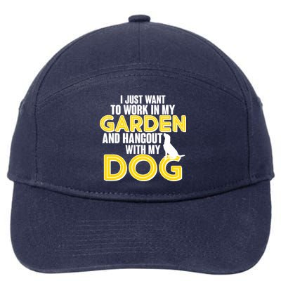 Gardening And Hangout With My Dogs 7-Panel Snapback Hat