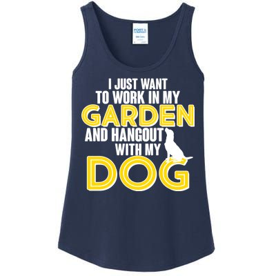 Gardening And Hangout With My Dogs Ladies Essential Tank