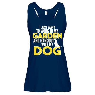 Gardening And Hangout With My Dogs Ladies Essential Flowy Tank