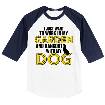 Gardening And Hangout With My Dogs Baseball Sleeve Shirt