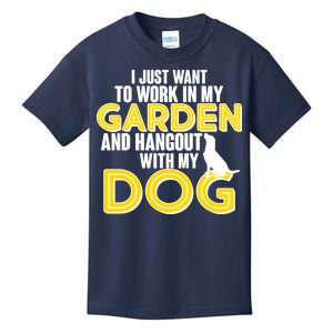 Gardening And Hangout With My Dogs Kids T-Shirt