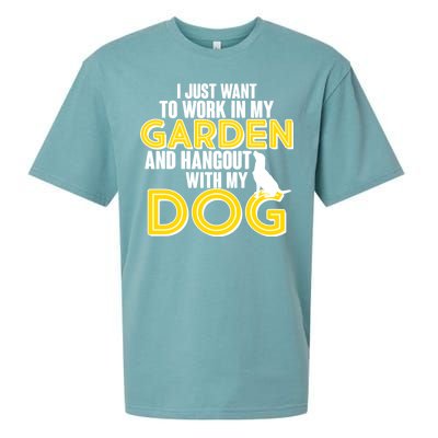 Gardening And Hangout With My Dogs Sueded Cloud Jersey T-Shirt