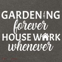Gardening Forever House Work Whenever Cotton Canvas Backpack