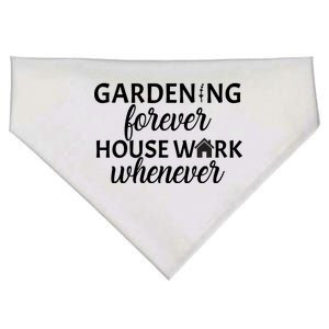 Gardening Forever House Work Whenever USA-Made Doggie Bandana