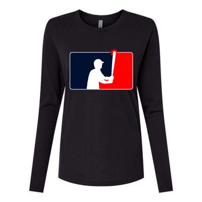 Gardner Banging The Dugout Roof Womens Cotton Relaxed Long Sleeve T-Shirt