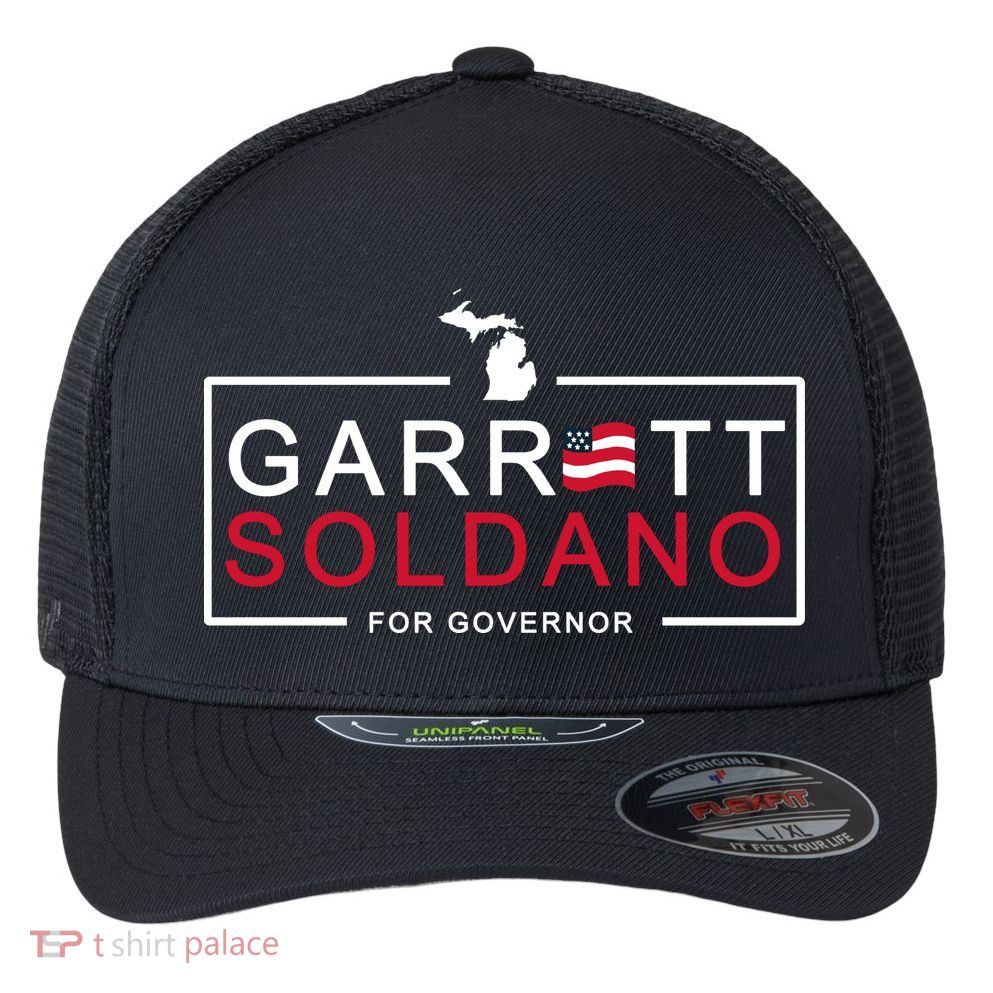 Garret Soldano For Governor Election Flexfit Unipanel Trucker Cap