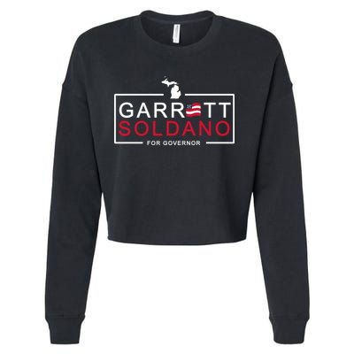 Garret Soldano For Governor Election Cropped Pullover Crew