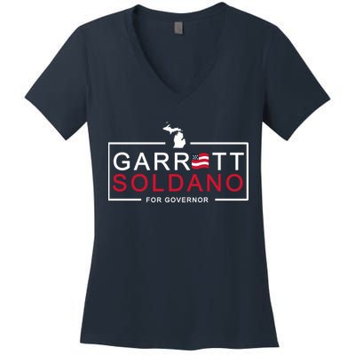 Garret Soldano For Governor Election Women's V-Neck T-Shirt