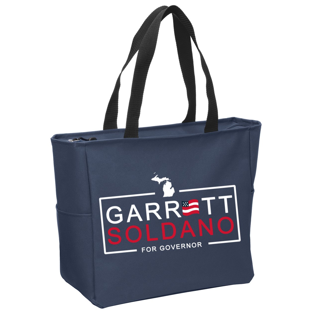 Garret Soldano For Governor Election Zip Tote Bag