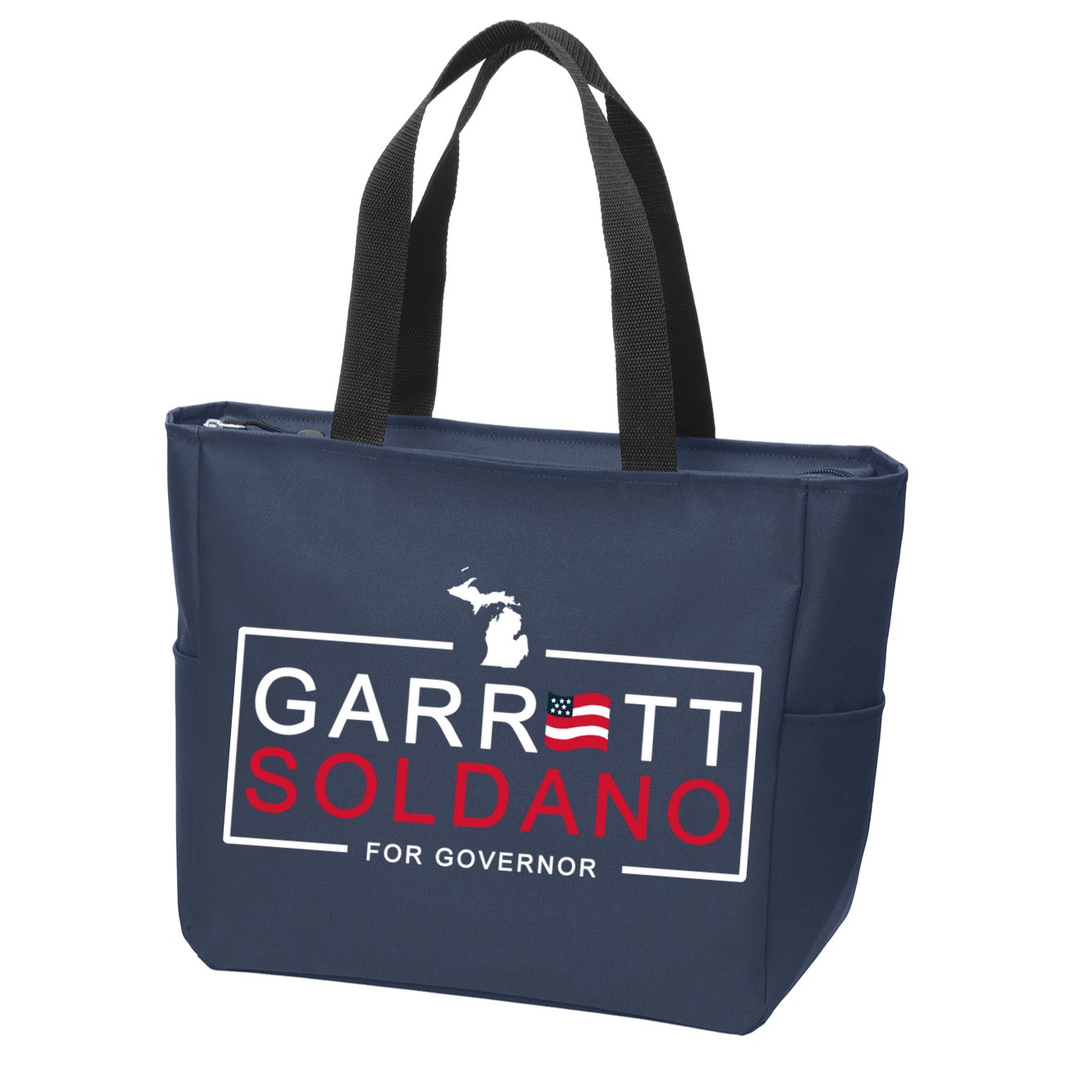 Garret Soldano For Governor Election Zip Tote Bag