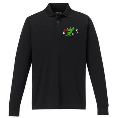 Gas Problems Performance Long Sleeve Polo