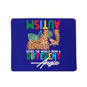 Giraffe Autism Seeing World Different Angle Awareness Cool Gift Mousepad