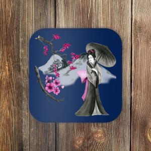 Geisha And Sakura Coaster