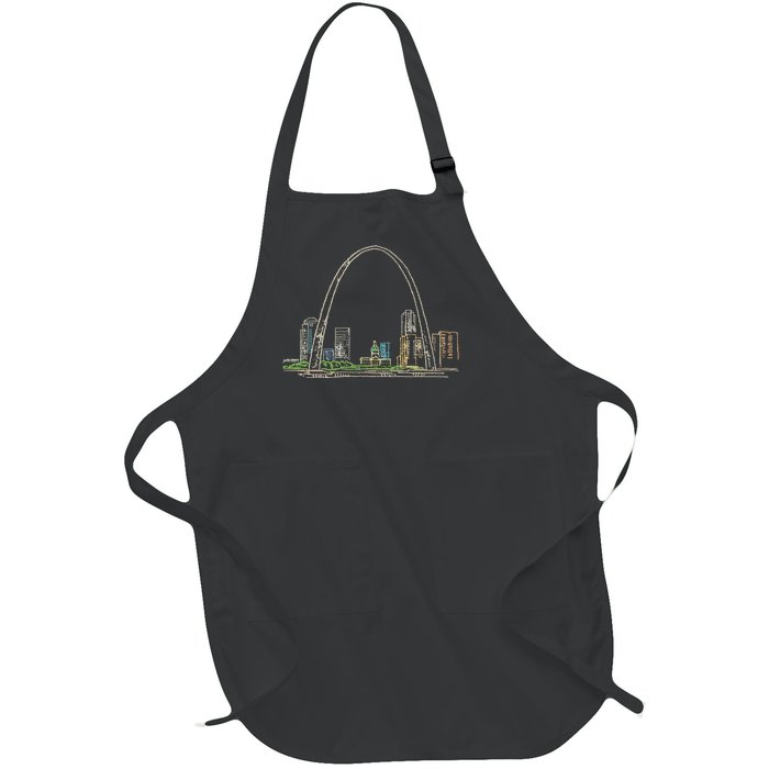 Gateway Arch St Louis Full-Length Apron With Pockets