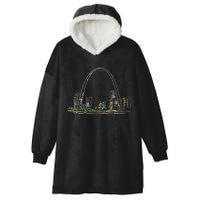 Gateway Arch St Louis Hooded Wearable Blanket