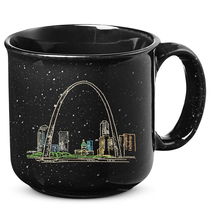 Gateway Arch St Louis 15oz Campfire Ceramic Mug
