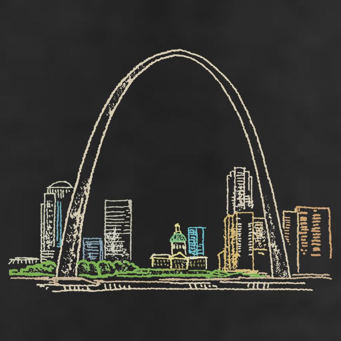 Gateway Arch St Louis 15oz Campfire Ceramic Mug