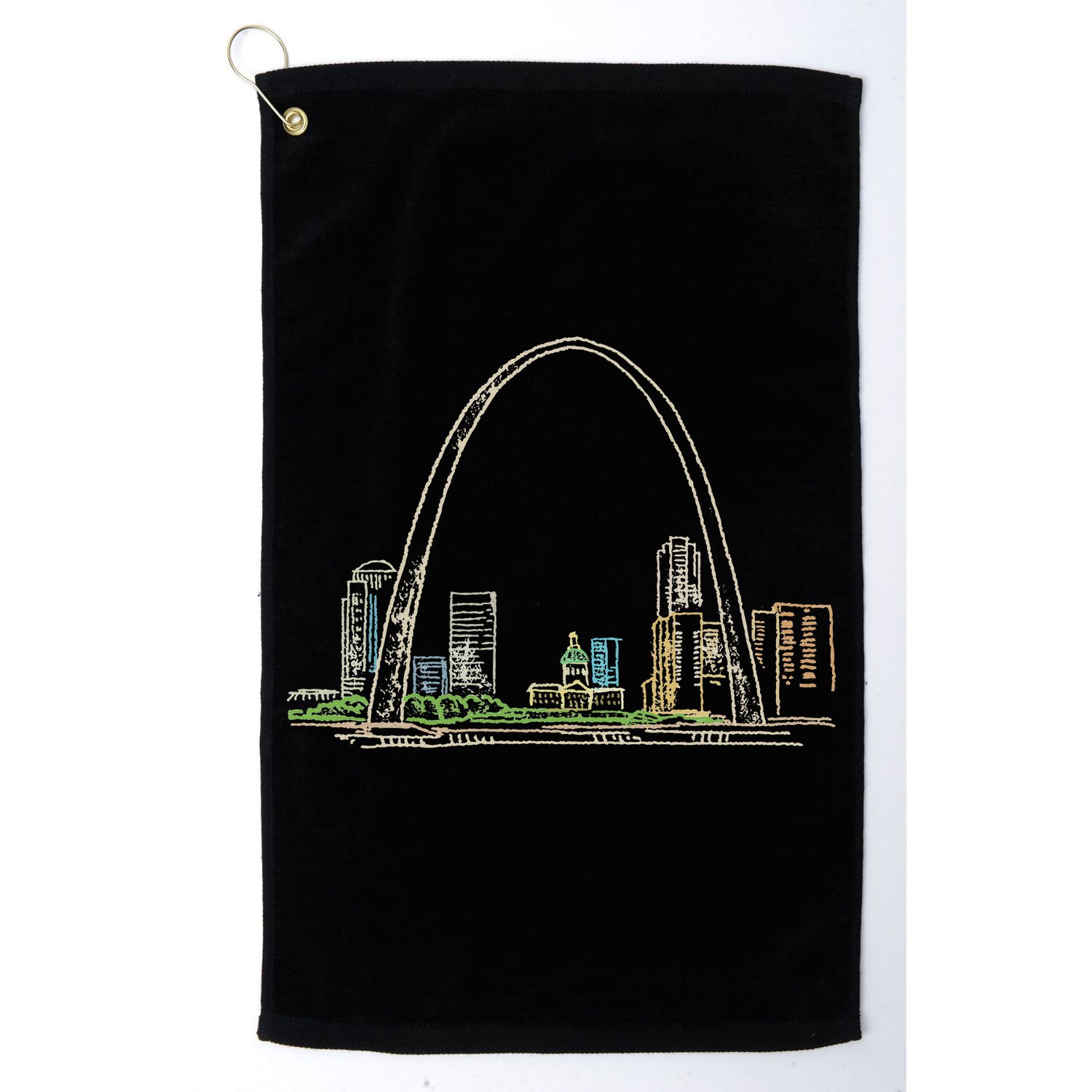 Gateway Arch St Louis Golf Towel