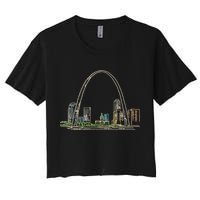 Gateway Arch St Louis Women's Crop Top Tee