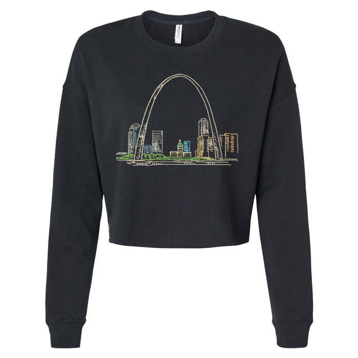 Gateway Arch St Louis Cropped Pullover Crew